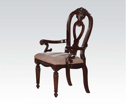 Picture of Gwyneth Double Pedestal 2 Pcs. Cherry Arm Chair by   (Set of 2)