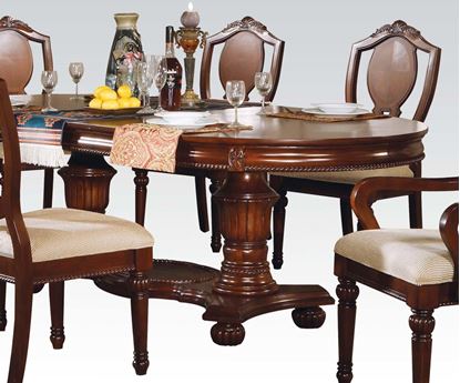 Picture of Classique Cherry Finish Double Pedestal Dining Table