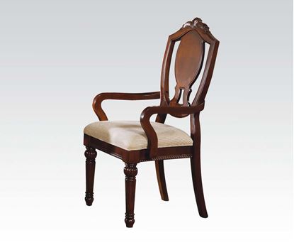 Picture of 2 Pcs. Classique Cherry Finish Dining Arms Chairs      (Set of 2)