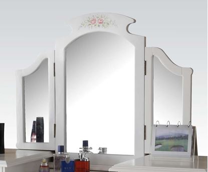 Picture of Torian White Finish Vanity Mirror