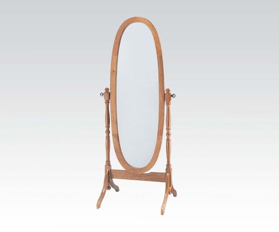 Picture of Fynn Oak Finish Frame Cheval Mirror