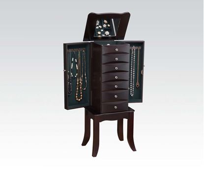 Picture of Java Finish Jewelry Armoire  3A3B Pking W/P2