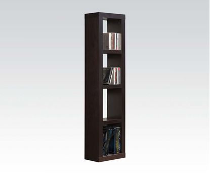 Picture of Modern Espresso Finish 4 Shelf Bookcase