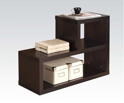Picture of Carmeno Bookshelf   L Shape Shelf in Espresso