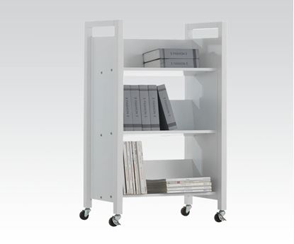 Picture of White Bookshelf With Caster