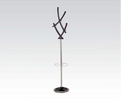 Picture of Gyles Chrome Plated / Brown Finish Coat Rack
