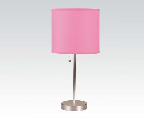 Picture of Table Lamp W/Pink Shade, 19"H  (Set of 2)