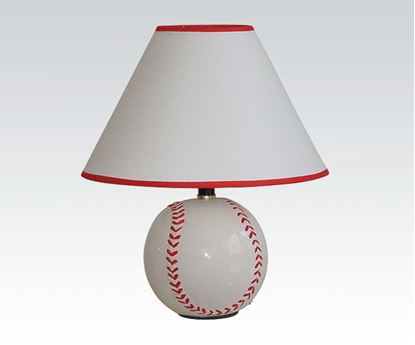 Picture of Ceramic Table Lamp Baseball Design, 15"H  (Set of 8)