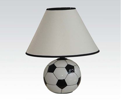Picture of Ceramic Table Lamp Soccer Ball Design, 15"H  (Set of 8)