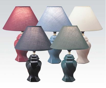 Picture of 14" Porcelain Lamp (Bk, Bg, Iv) 8Pc  (Set of 8)