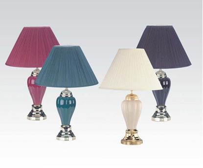 Picture of 27" Porcelain Lamp (Bg, Bg, Gn, Iv)  (Set of 6)